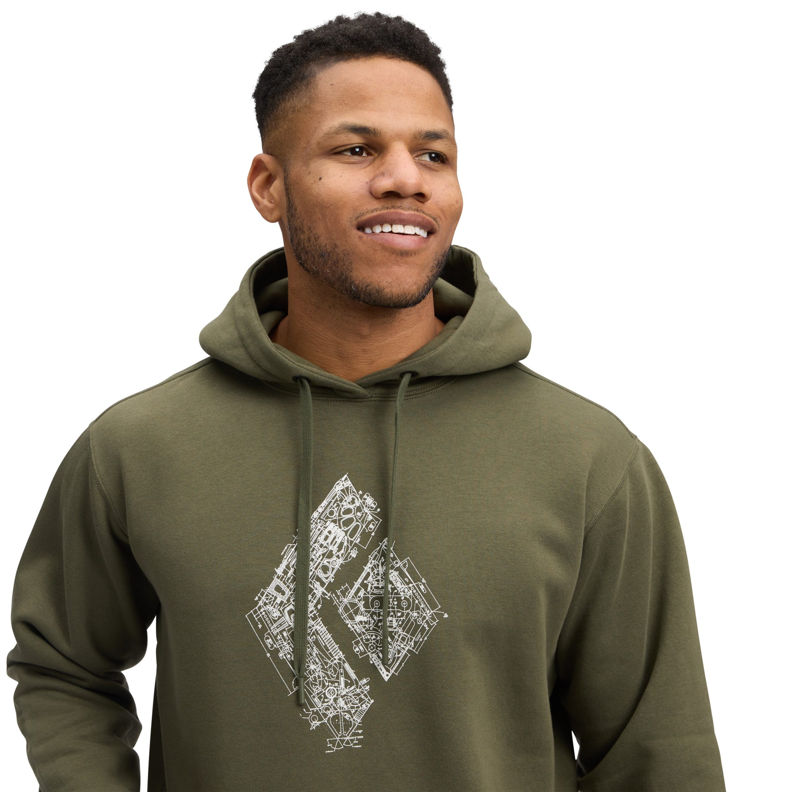 Men's Engineered Diamond Pullover Hoody - Image 4